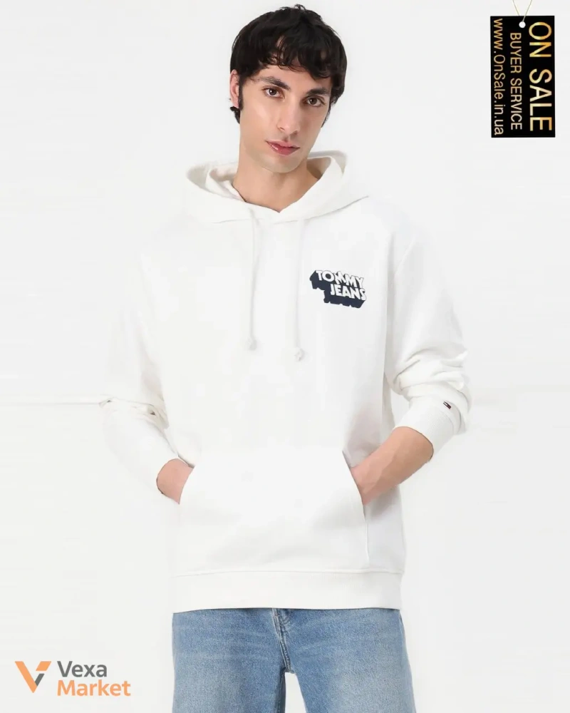 Чоловіче худі Tommy Jeans з капюшоном та логотипом на спині — фото 4