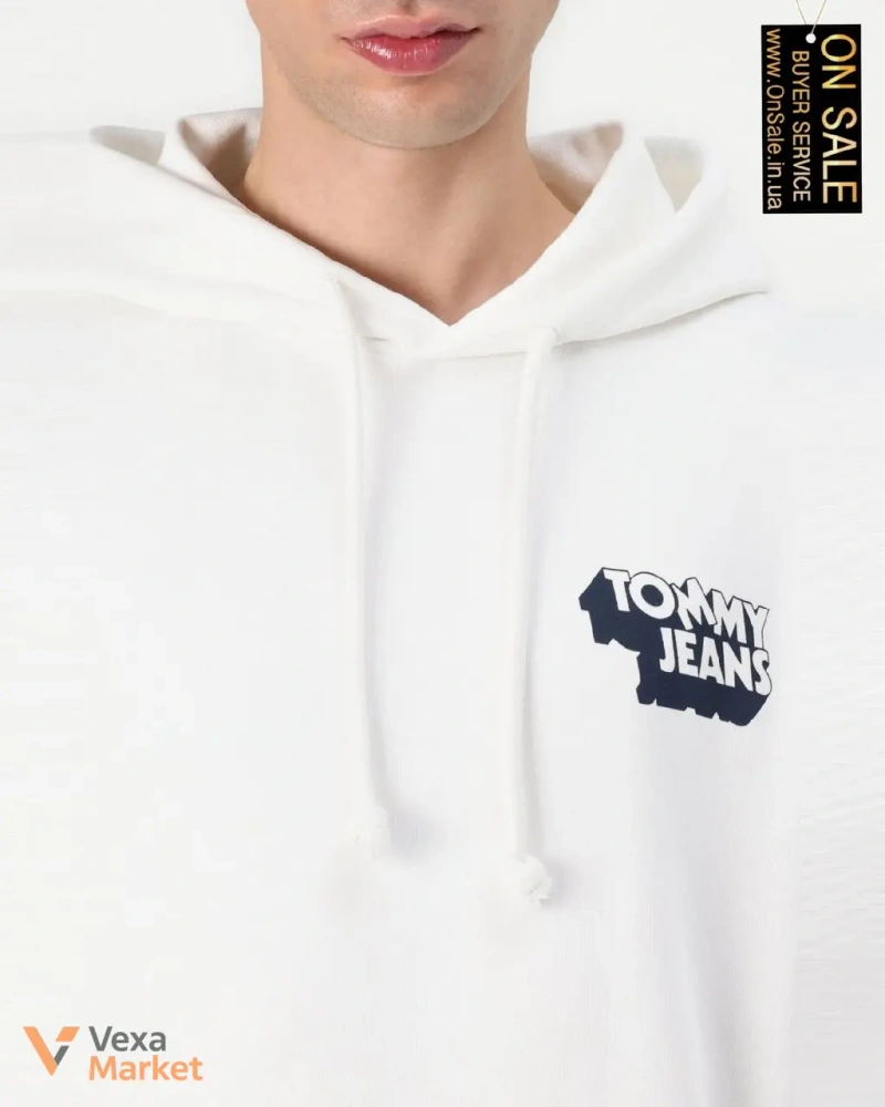 Чоловіче худі Tommy Jeans з капюшоном та логотипом на спині — фото 6