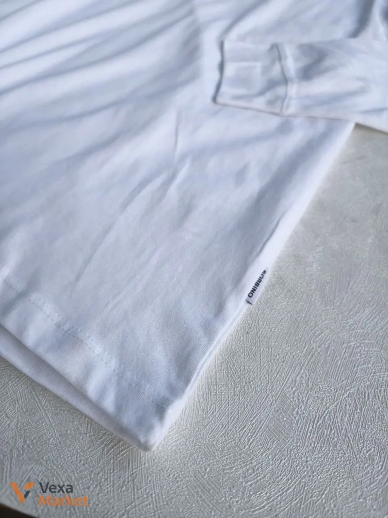 Чоловічий лонгслів білий 3XL (XL) 100% бавовна — фото 5