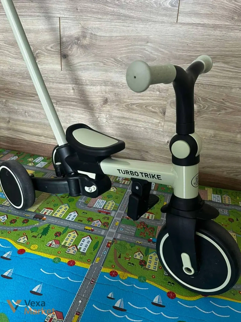 Детский велосипед Turbo Trike MT 1036 трансформер 4в1 Green — фото 7