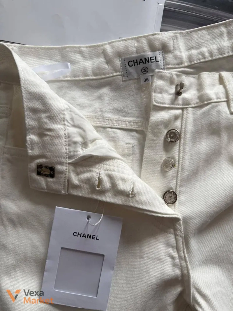 Джинси Chanel білі — фото 3