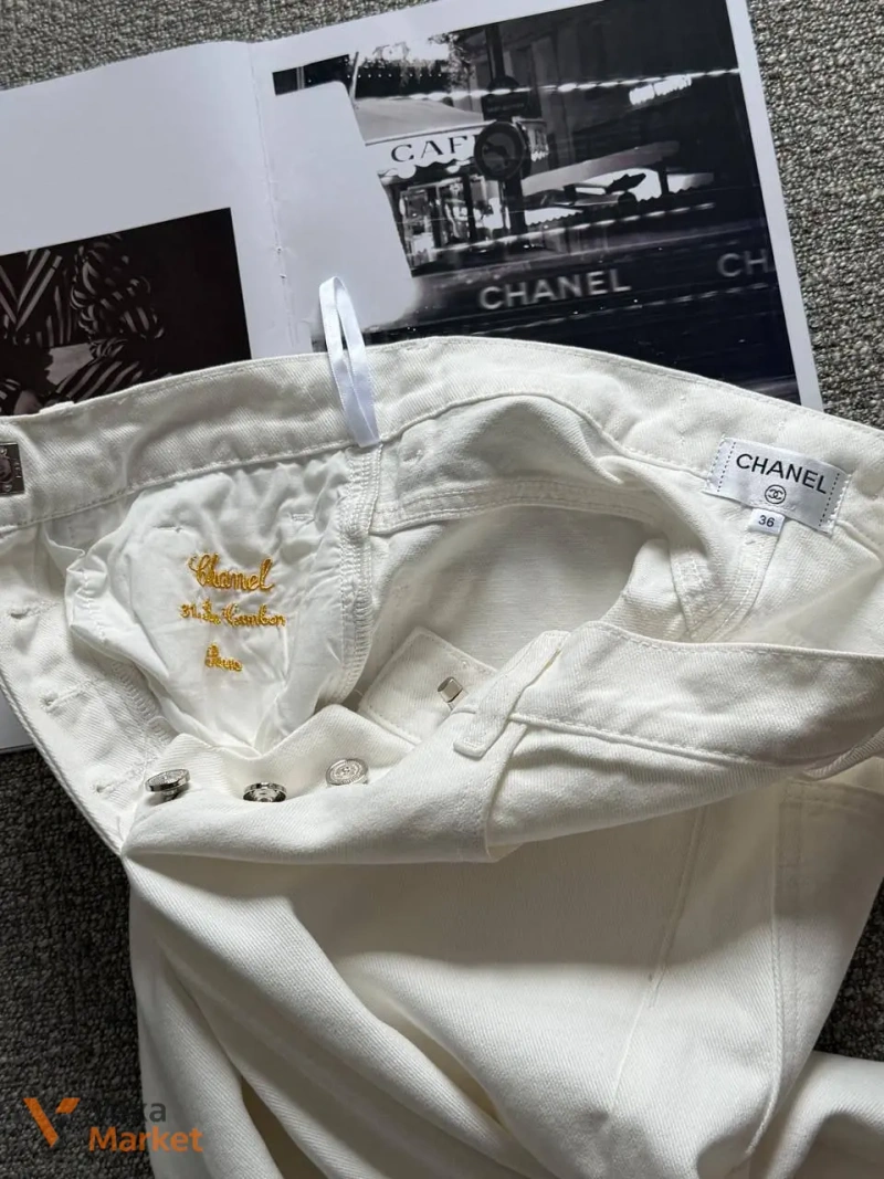 Джинси Chanel білі — фото 5