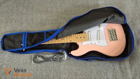 Дитяча електрогітара Smiger L-ST-K pink (тревел)