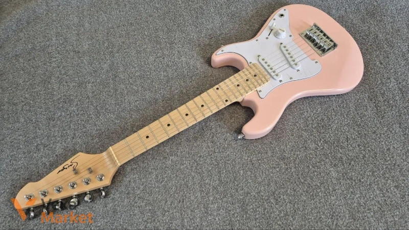 Електрогітара дитяча Smiger L-ST-K pink (тревел) — фото 5