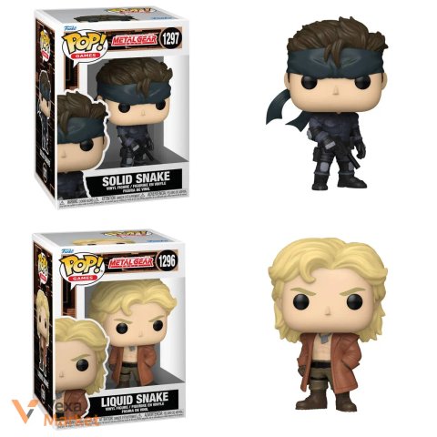 Фігурка Funko POP! Metal Gear Solid Snake та Liquid Snake