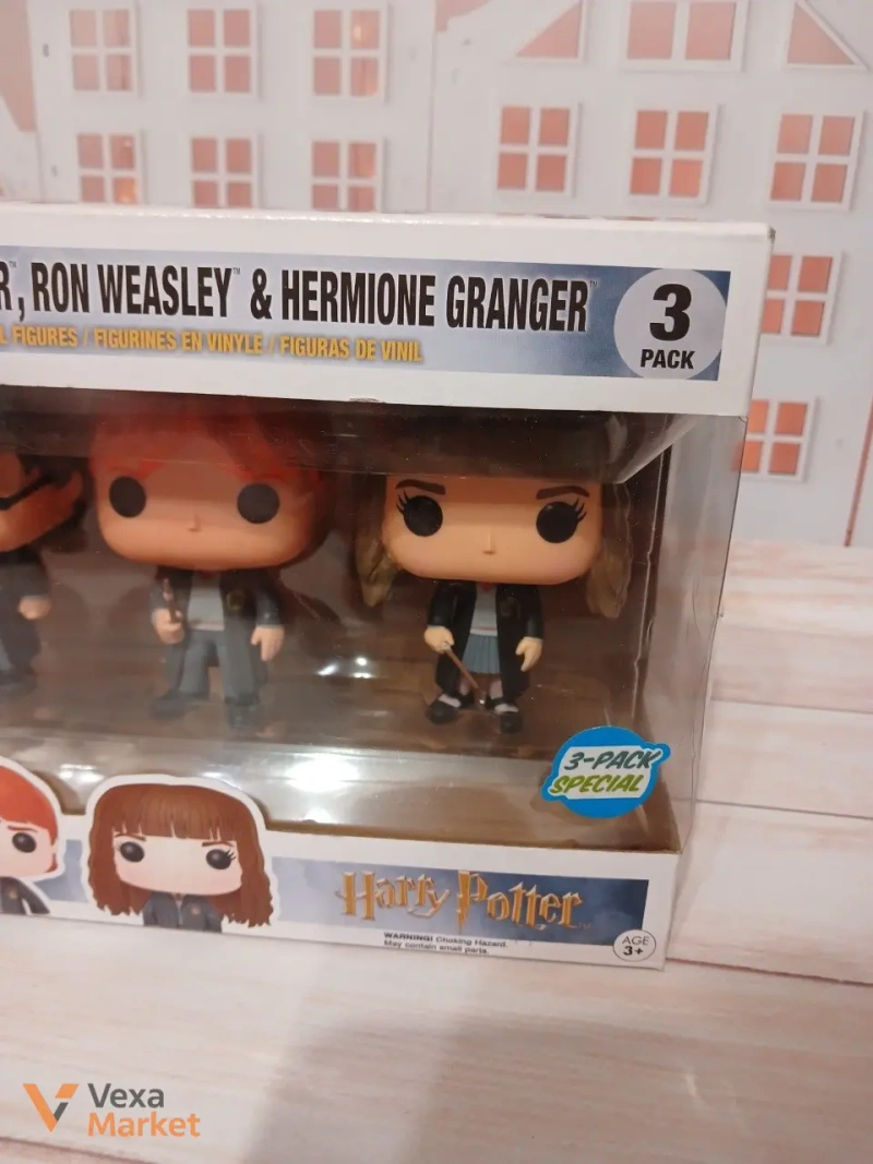Фігурки Funko POP! Harry Potter Ron Weasley Hermione Granger 3 Pack Special — фото 3