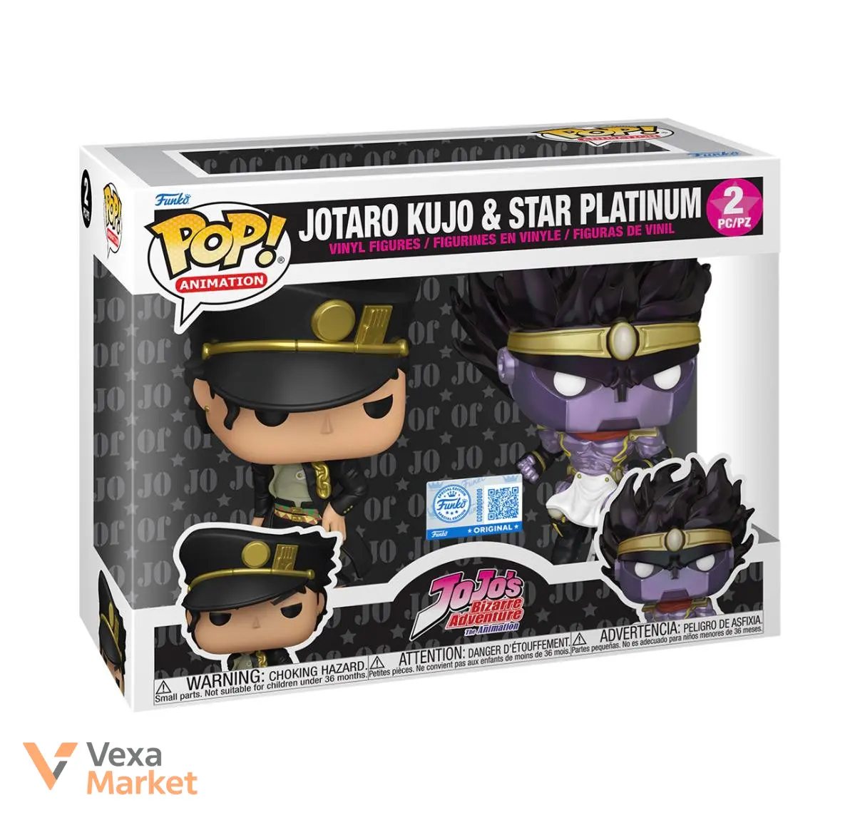 Funko Pop! Animation Jojo's Bizarre Adventure Jotaro Kujo & Star Platinum