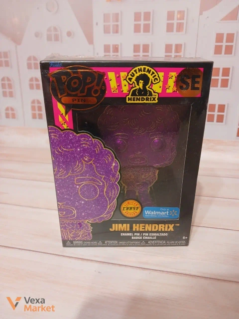 Funko Pop Pin Jimi Hendrix Purple Glitter