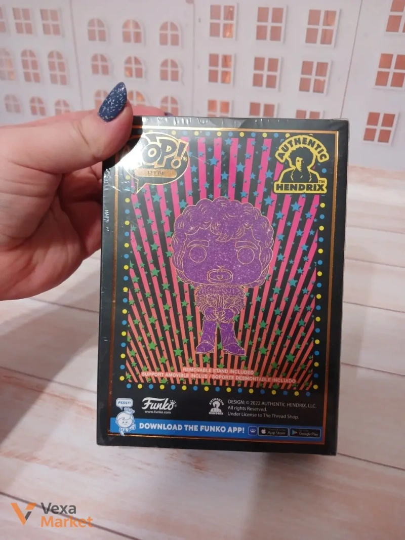 Funko Pop Pin Jimi Hendrix Purple Glitter — фото 3