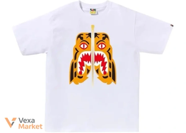 Футболка A Bathing Ape Tiger Tee біла розмір L