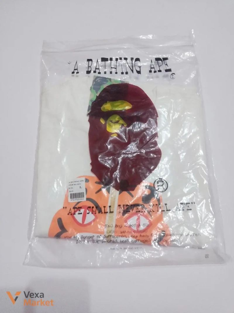 Футболка A Bathing Ape Tiger Tee біла розмір L — фото 2