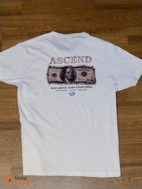 Футболка ASCEND White Tee, размер M, 100% хлопок