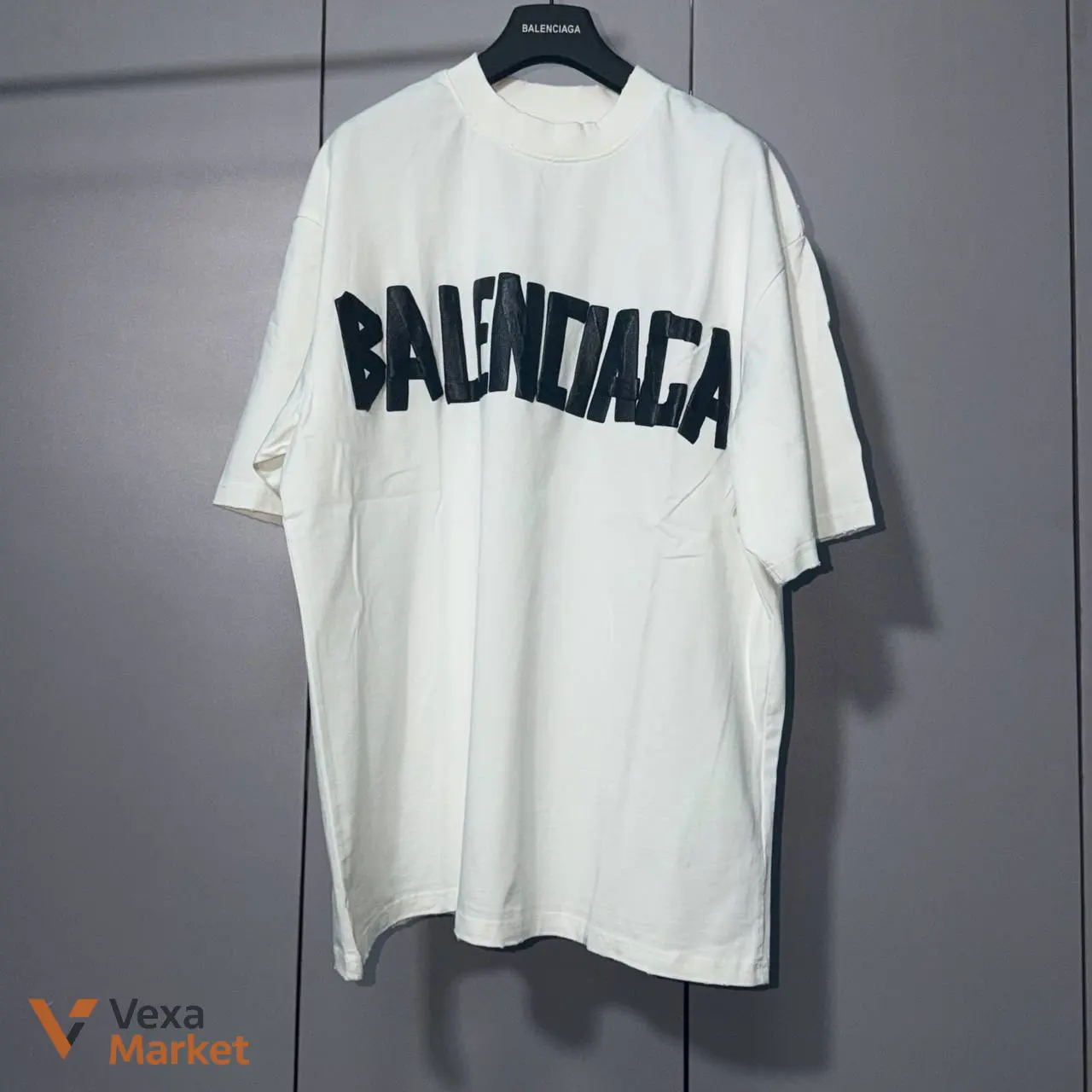 Футболка Balenciaga Vintage Check Badge — фото 2