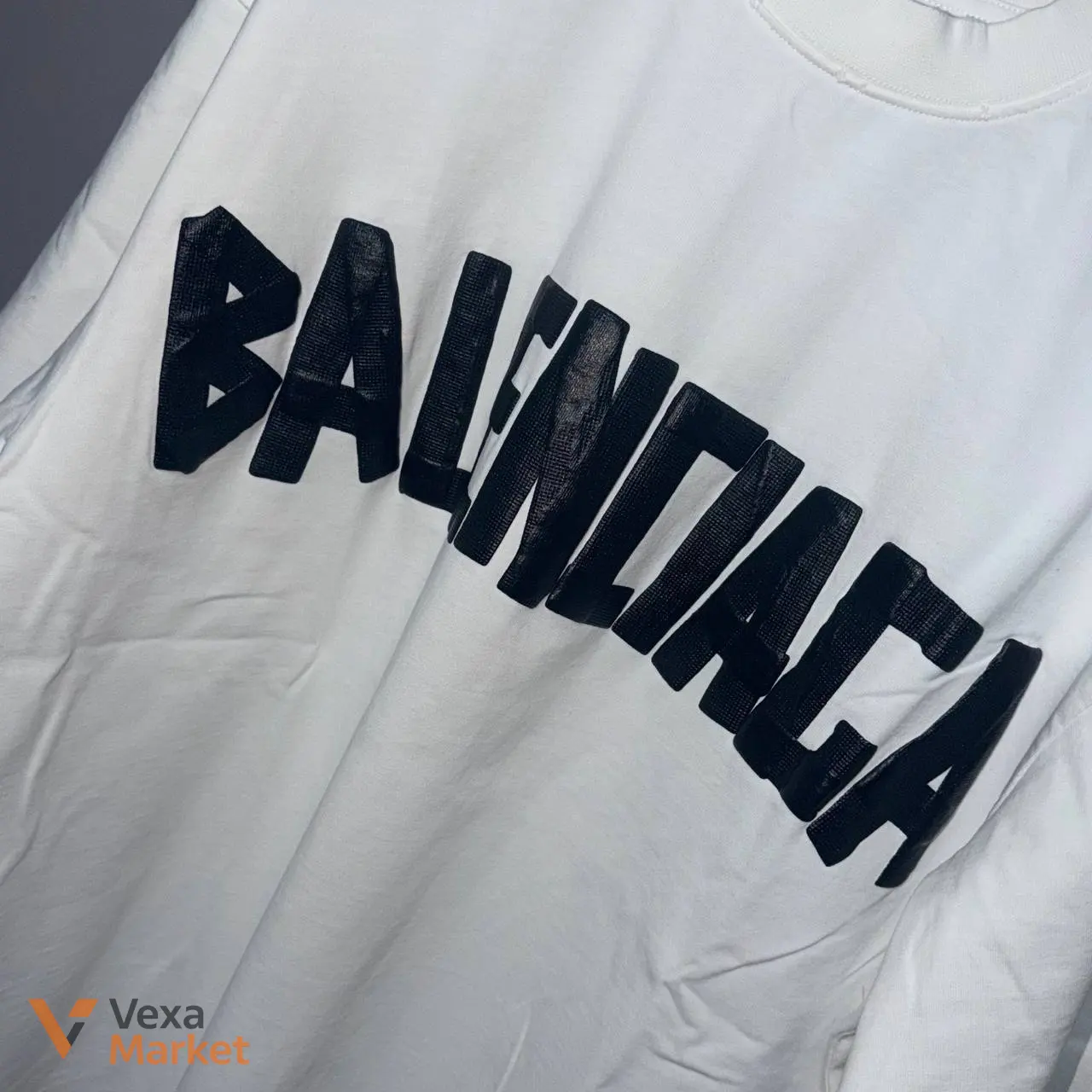 Футболка Balenciaga Vintage Check Badge — фото 4