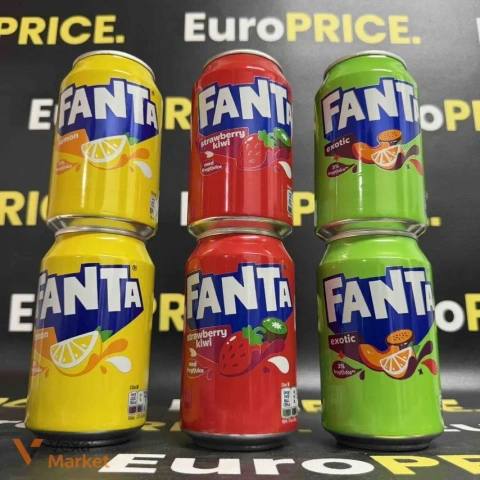 ΠΠ°Π·ΠΎΠ²Π°Π½ΠΈΠΉ Π½Π°ΠΏΡΠΉ Fanta Lemon, Strawberry Kiwi, Exotic 330ΠΌΠ»