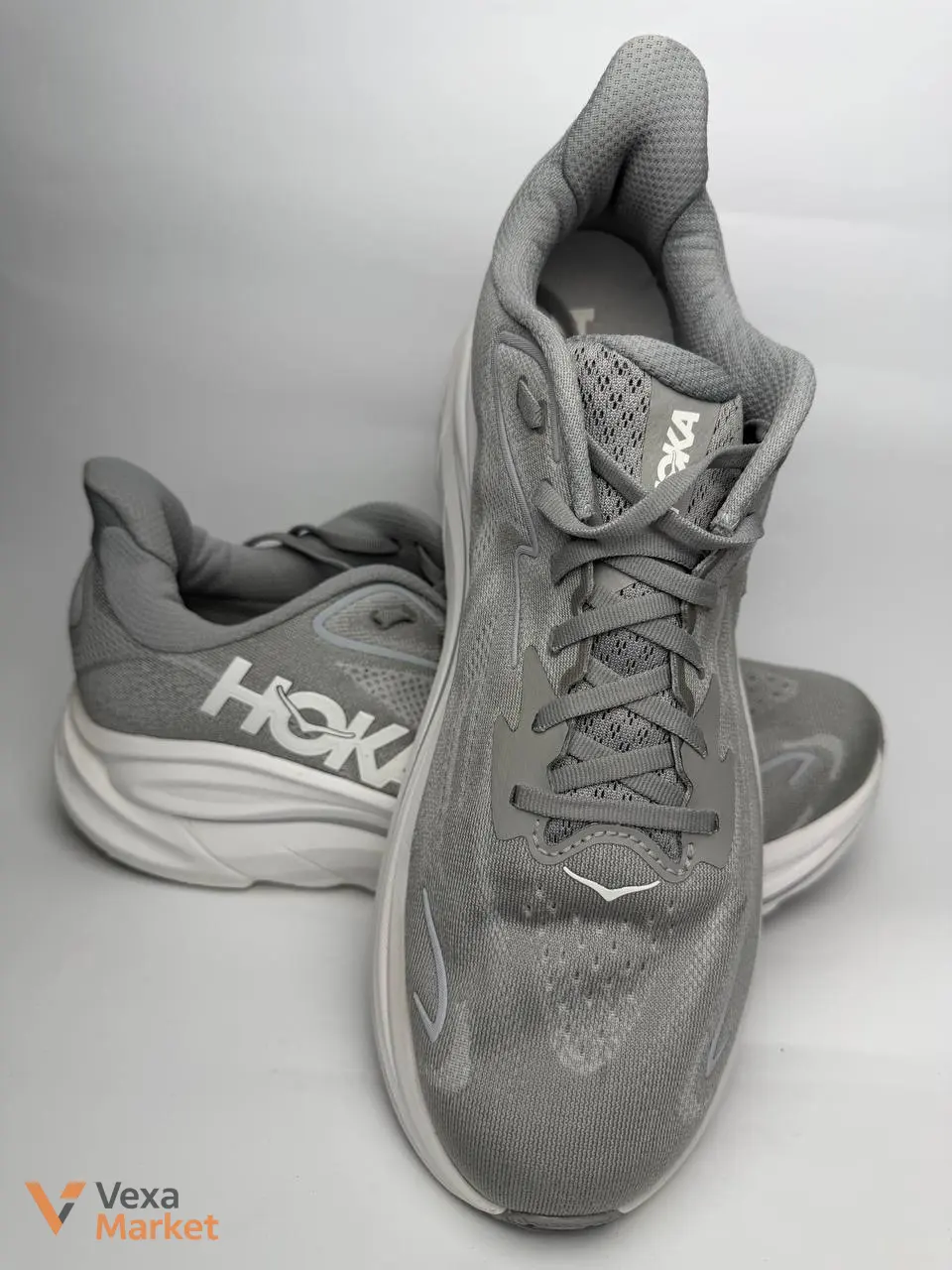 Hoka Clifton 10 кроссовки мужские серые размер 41 Wide — фото 3