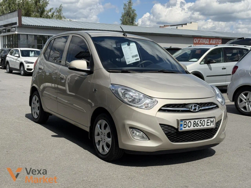 Hyundai i10 I покоління (FL) 2013 Бежевий — фото 2
