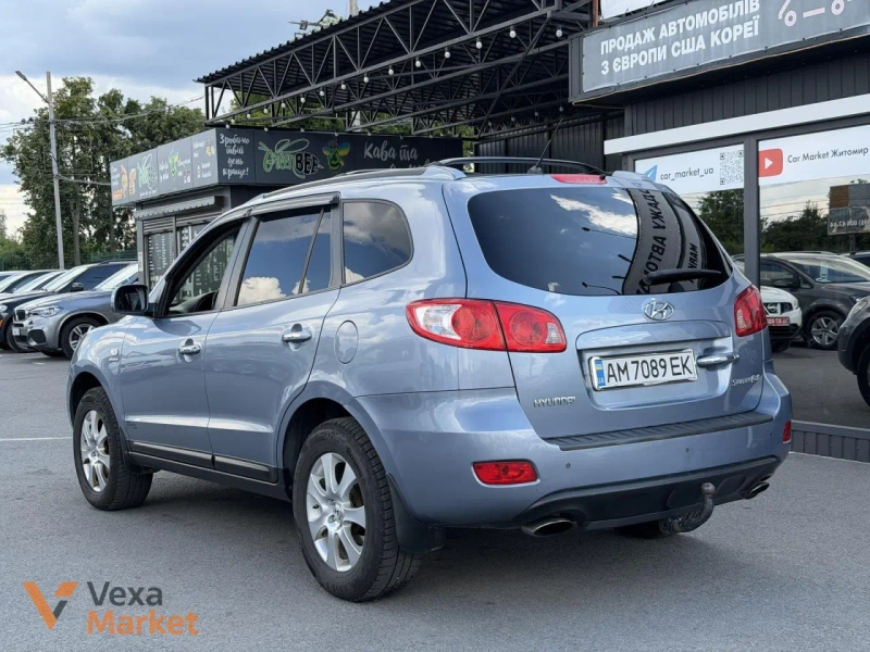 Hyundai Santa FE 2007 Дизель 2.2 л. Синий — фото 4