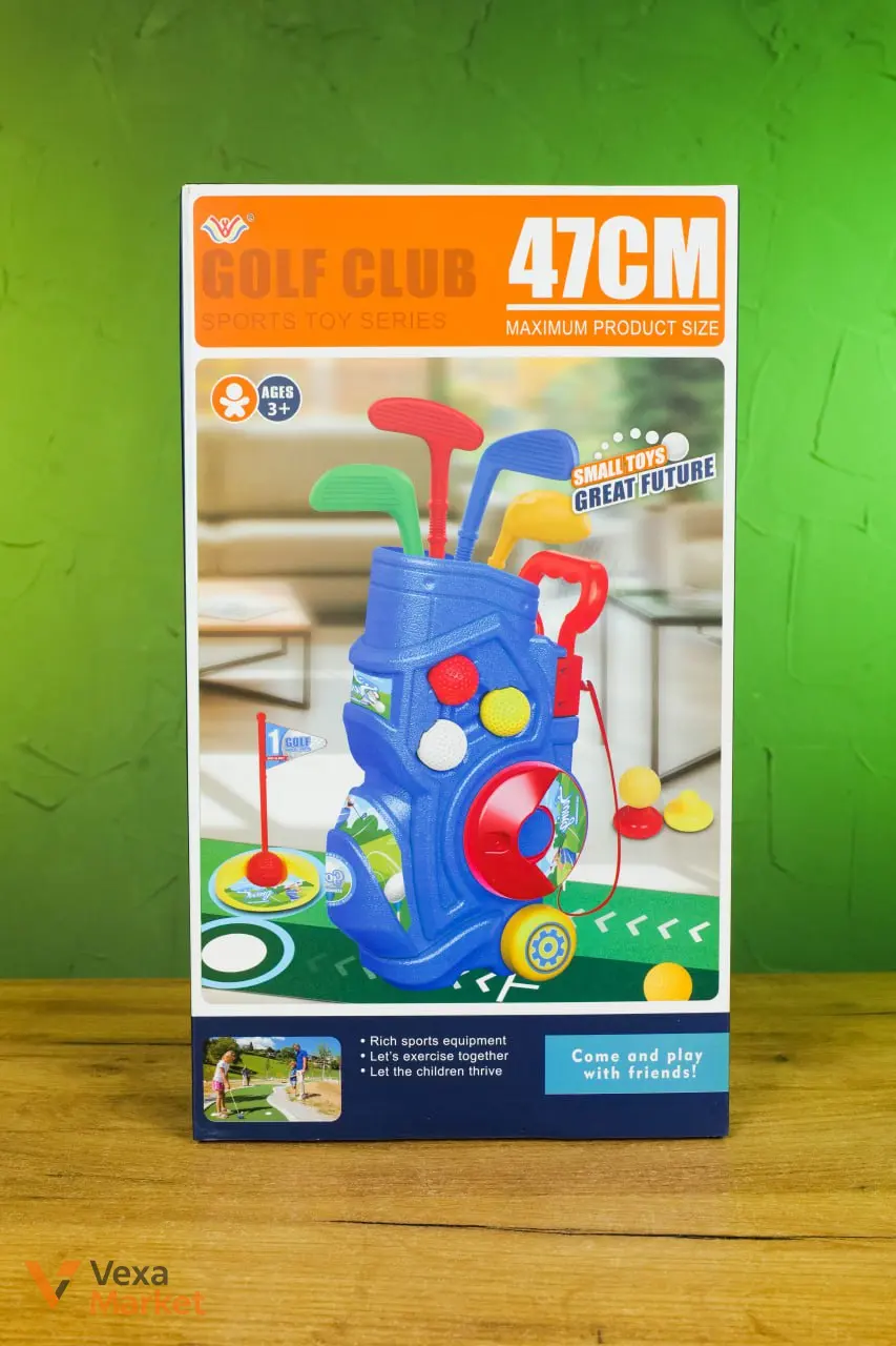 Игровой набор для гольфа с сумкой и клюшками