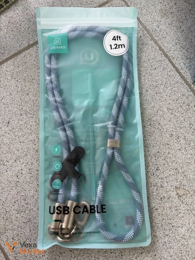 Кабель USAMS Type C to Lightning 1.2m 30W — фото 2