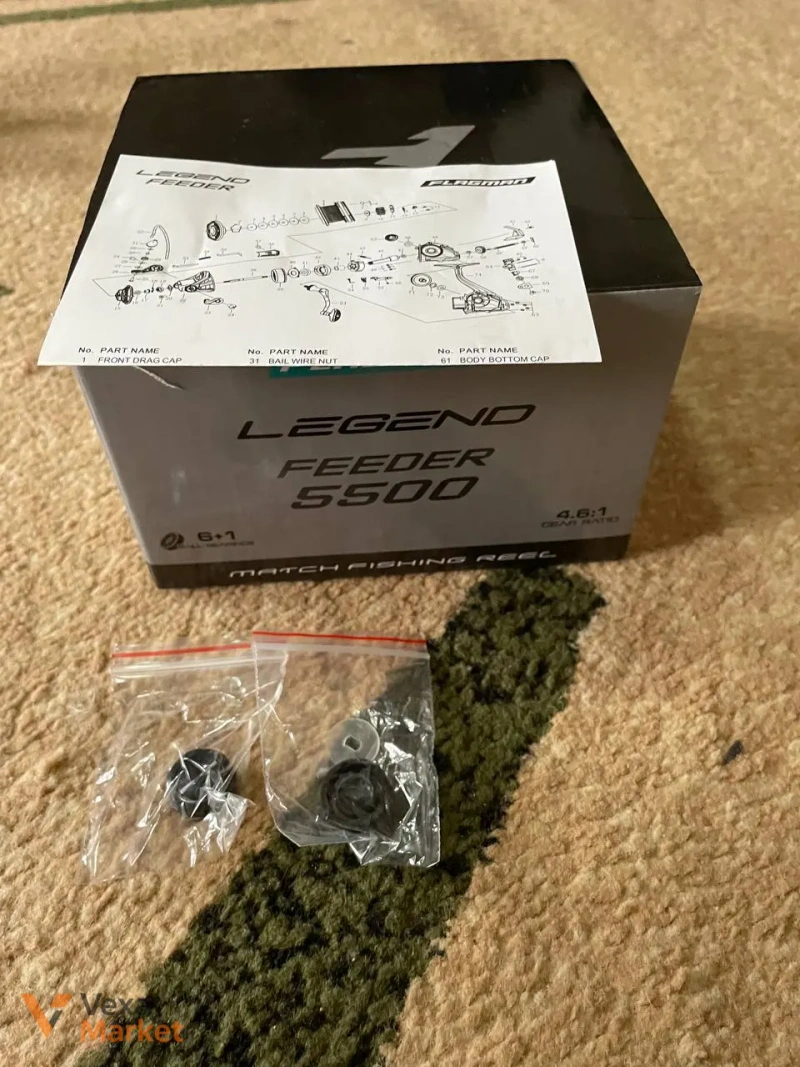 Катушка Flagman Legend Feeder 5500 FD с шнуром — фото 3