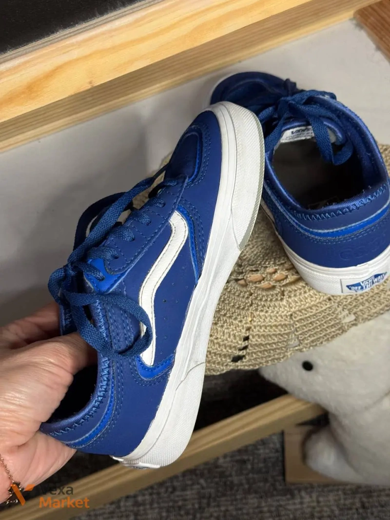 Кеди скейтера Vans демісезонні сині розмір 30.5 — фото 3