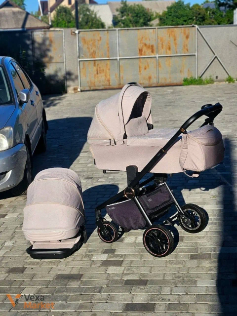 Коляска 2в1 Carrello epica Бежевий колір (оновлена 2024)