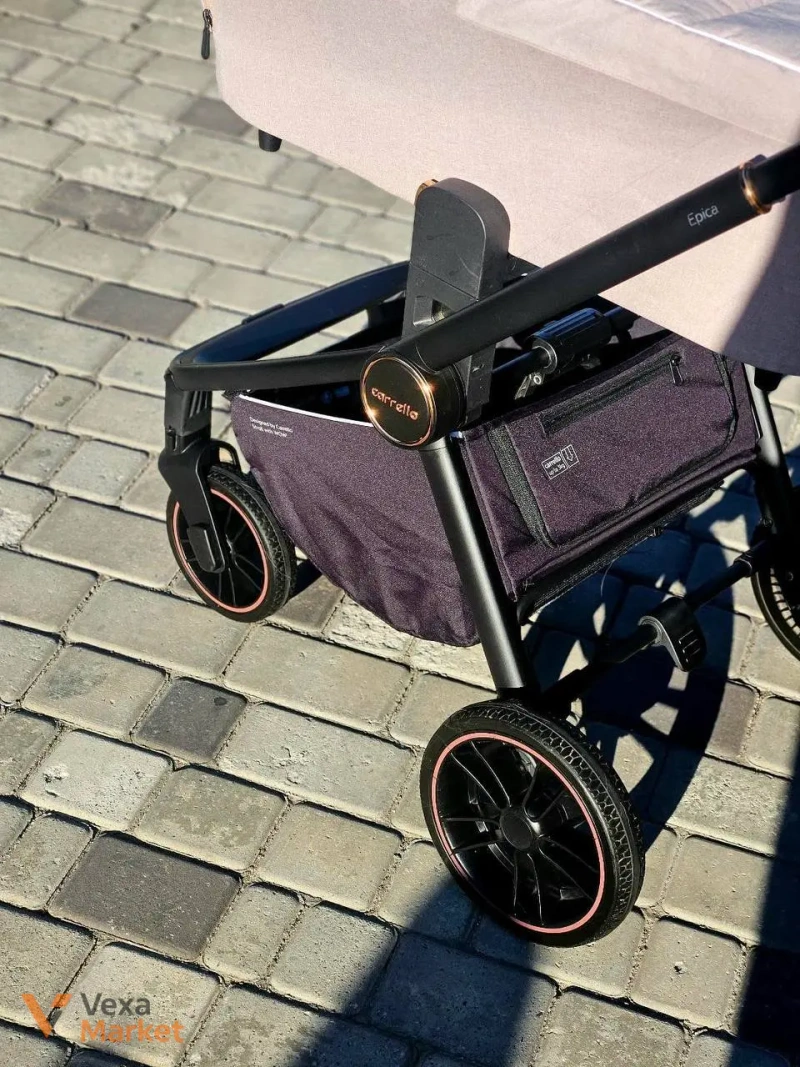 Коляска 2в1 Carrello epica Бежевий колір (оновлена 2024) — фото 3