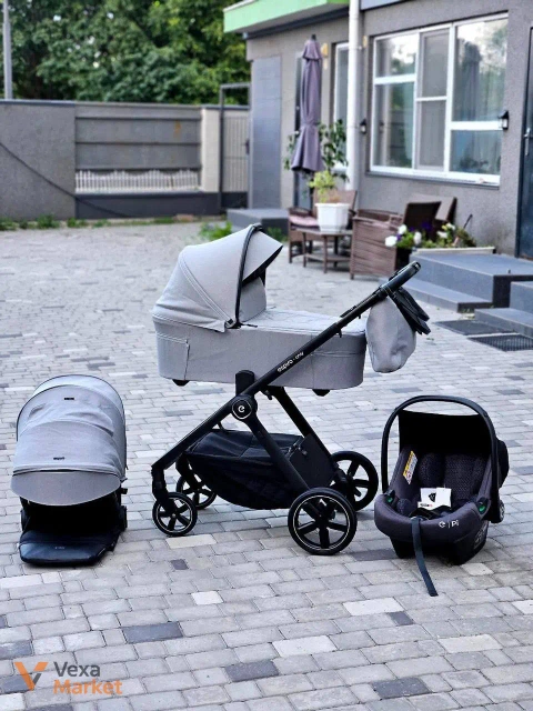Коляска 3в1 Espiro Onli 25 року сірого кольору