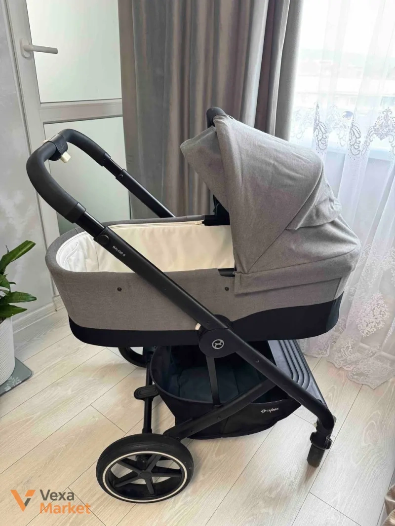 Коляска Cybex Balios S Lux 2 в 1 сіра — фото 2