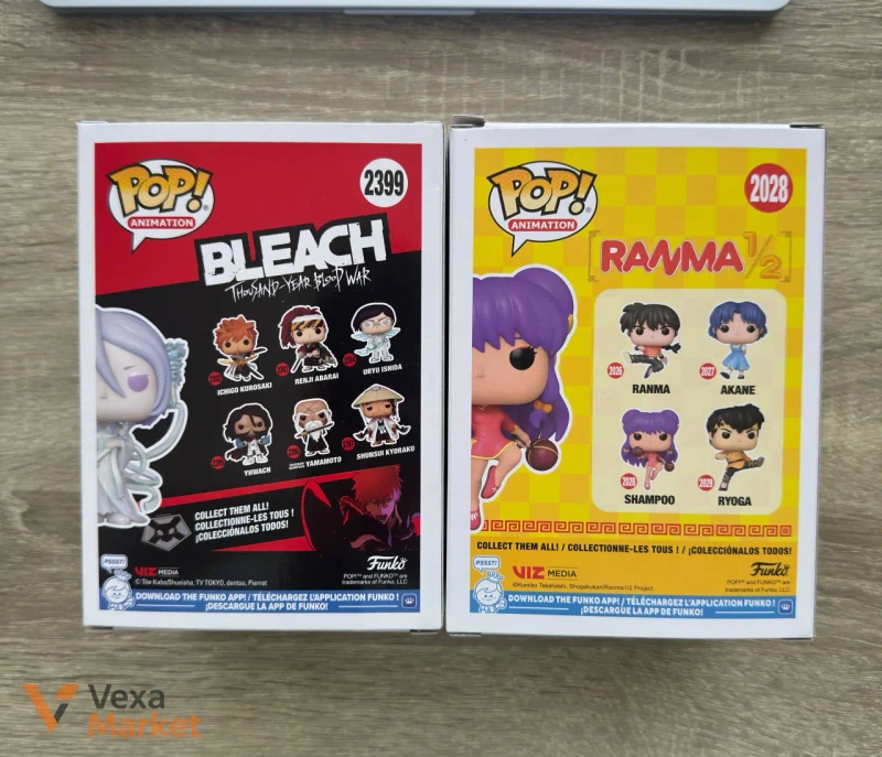 Комплект фігурок Funko Pop Rukia Kuchiki (Bleach) та Shampoo (Ranma 1/2) — фото 3