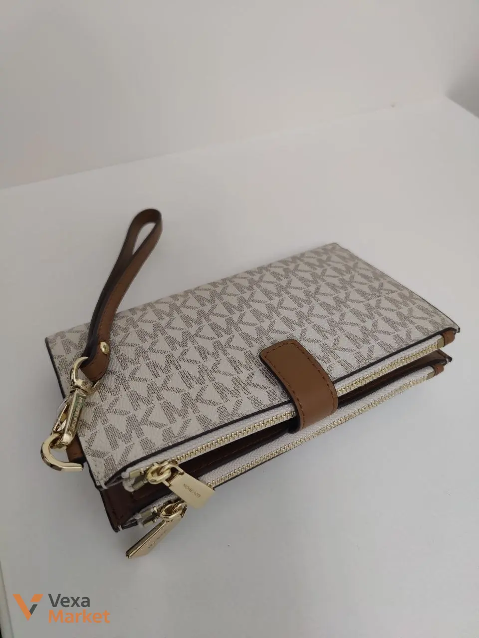 Кошелек MICHAEL Michael Kors бежевый — фото 2