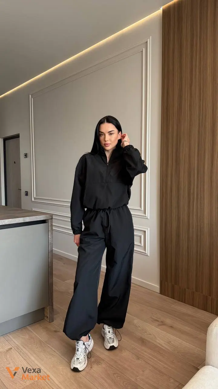 Костюм жіночий oversize з плащівки жатки — фото 7