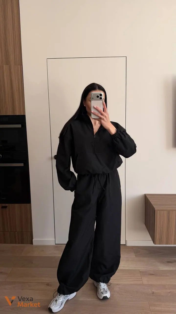 Костюм жіночий oversize з плащівки жатки — фото 8