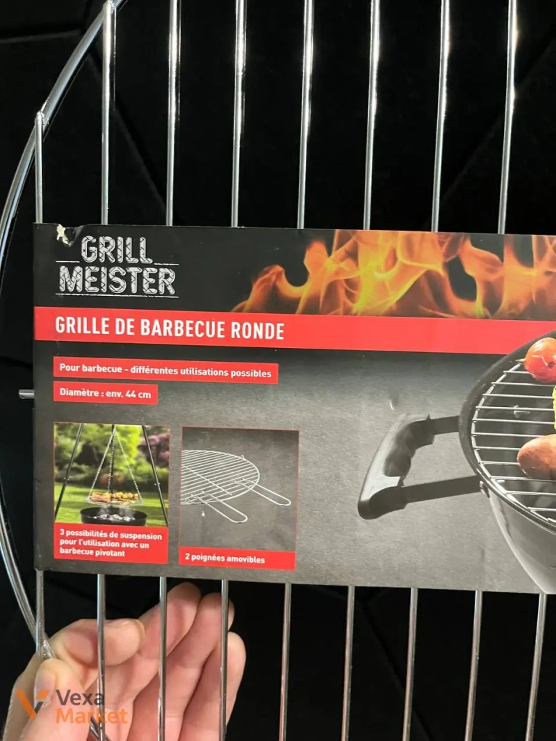 Кругла решітка для барбекю Grill Meister 44 см — фото 3