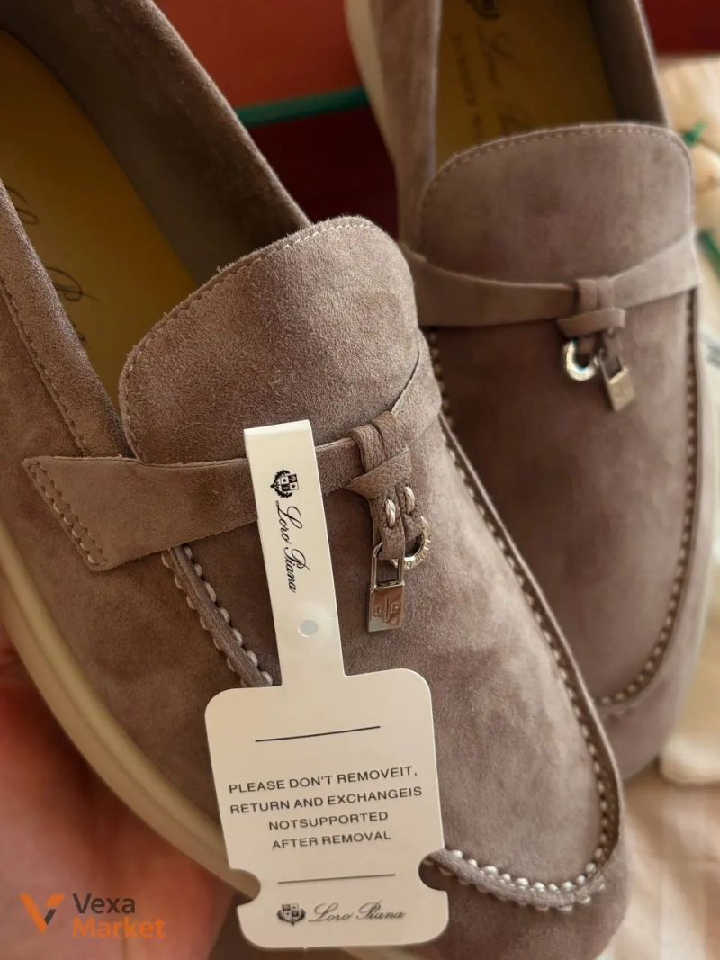 Лофери Loro Piano Summer Walk натуральна замша люкс якість розмір 39 — фото 7