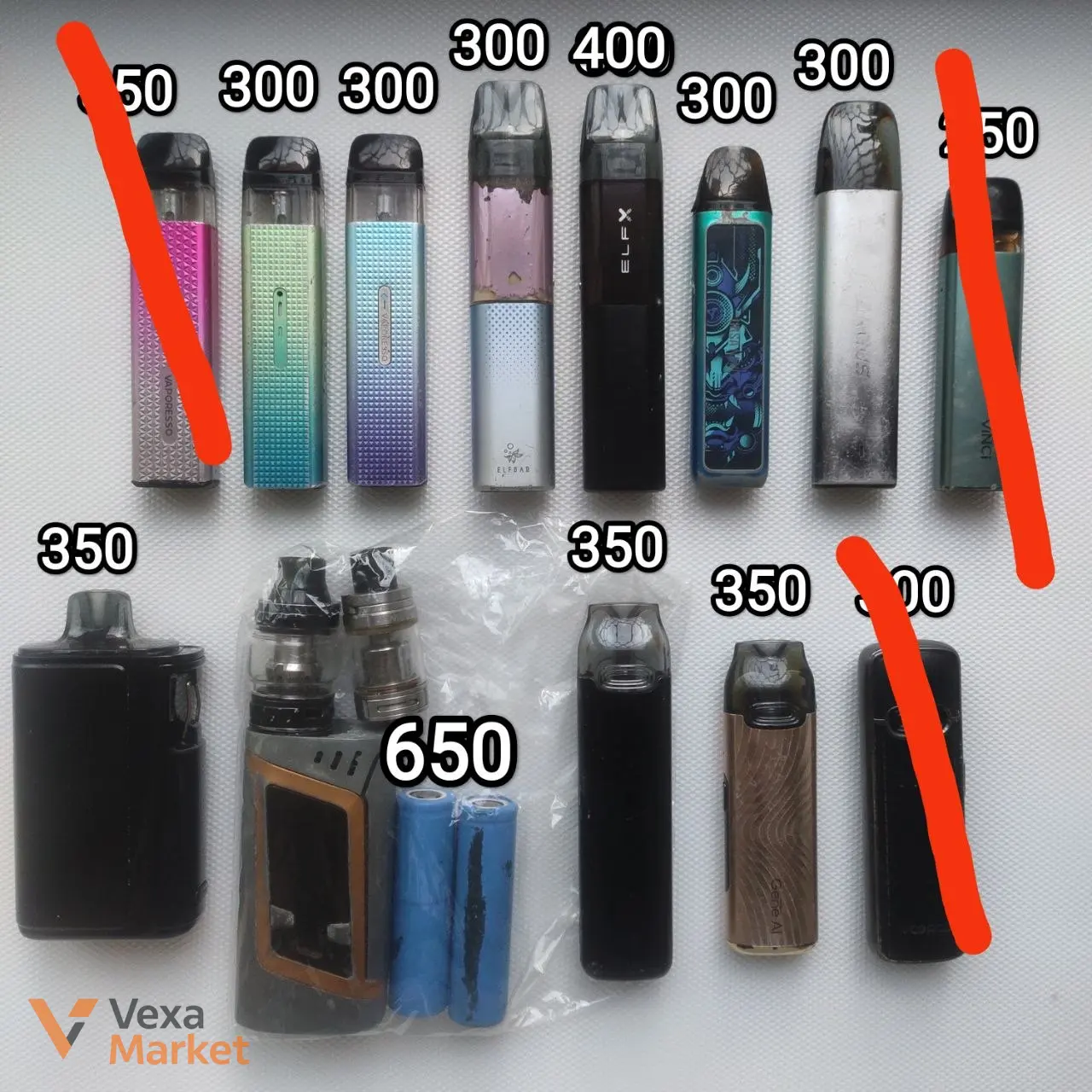 Лот б/у подов XROS, Argus, Vinci, V.tru, Iqos, glo, одноразок, жижи