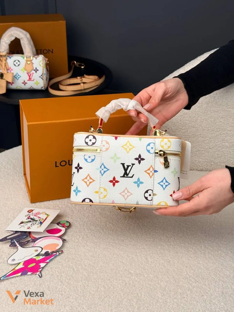 Louis Vuitton Vanity Bag White Multicolour — фото 6