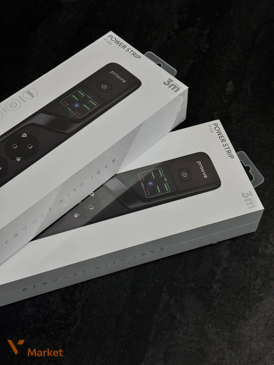 Мережевий фільтр Proove Power Strip P-04 (4 розетки + 4 USB + 2 Type-C) 3M — фото 2