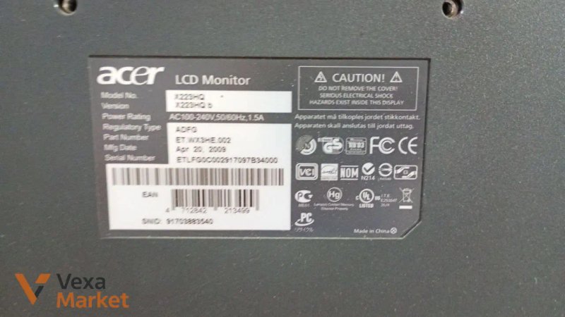 Монітор ACER x223hq 22 — фото 3