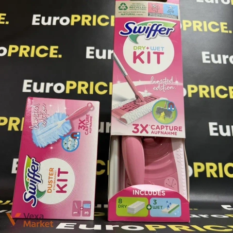 ΠΠ°Π±ΡΡ Π΄Π»Ρ ΠΏΡΠΈΠ±ΠΈΡΠ°Π½Π½Ρ Swiffer Dry+Wet Kit Π· Duster Kit