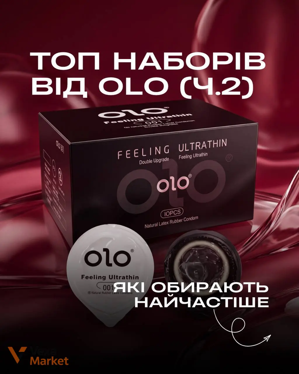 Набори презервативів OLO та лубриканти