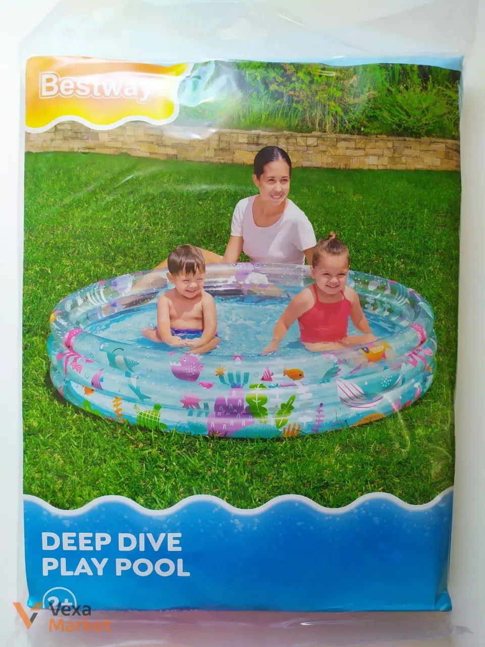 Надувной детский бассейн Bestway Deep Dive Play Pool 152 см х 30 см