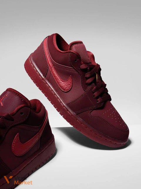 Nike Air Jordan 1 Low бордовые
