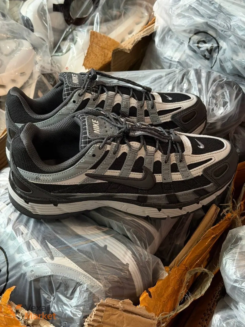 Nike P-6000 Black Grey Blue — фото 2