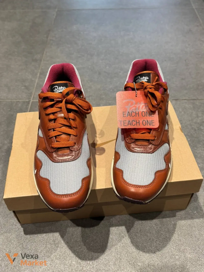 Nike x Patta Air Max 1 The Next Wave Dark Russett Brown — фото 2