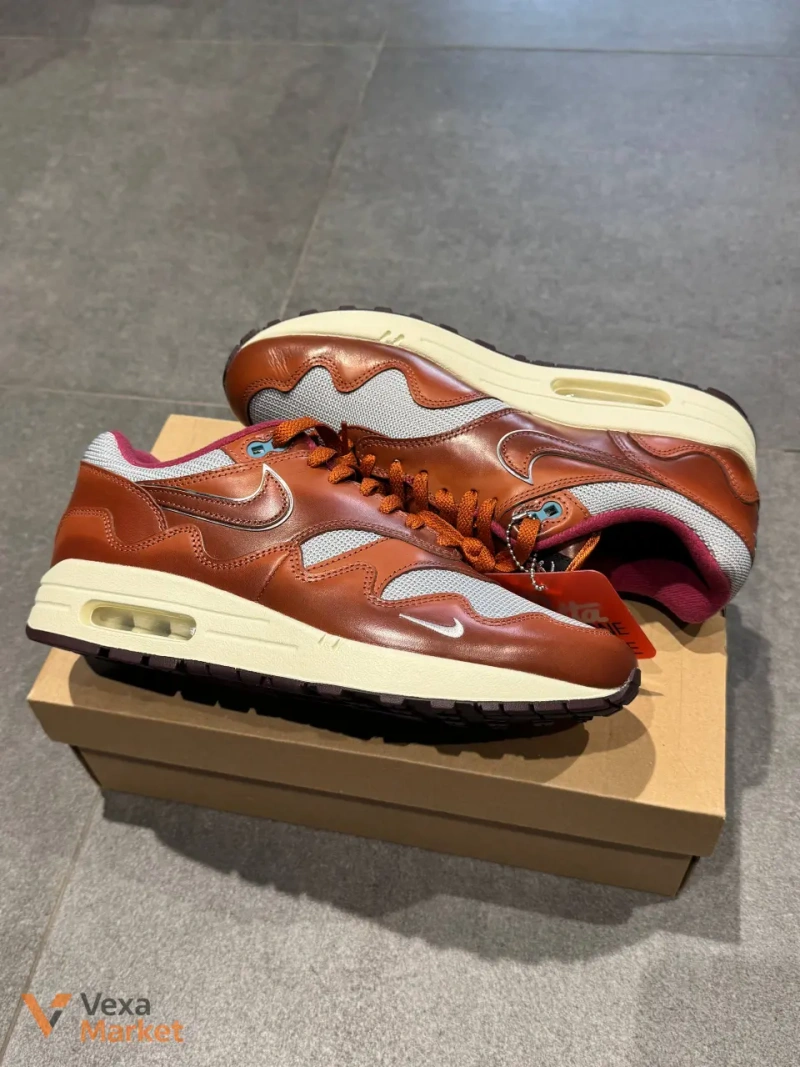 Nike x Patta Air Max 1 The Next Wave Dark Russett Brown — фото 3