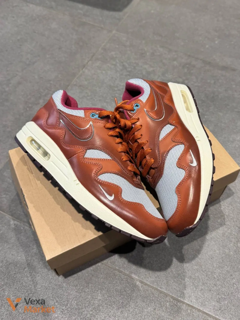 Nike x Patta Air Max 1 The Next Wave Dark Russett Brown — фото 5