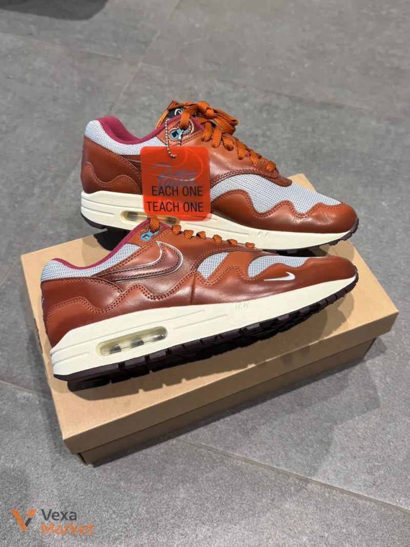 Nike x Patta Air Max 1 The Next Wave Dark Russett Brown — фото 7