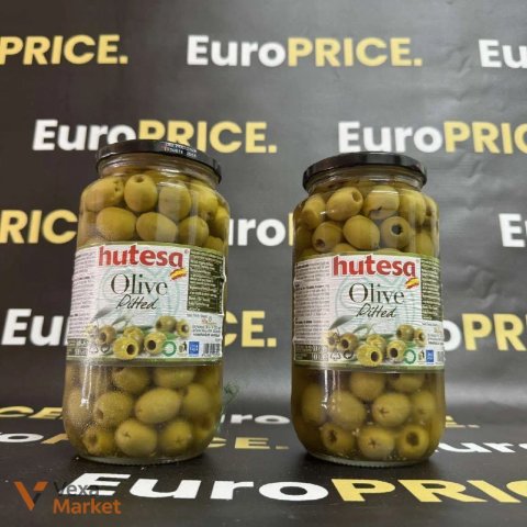 Оливки зелені Hutesa без кісточок 900мл